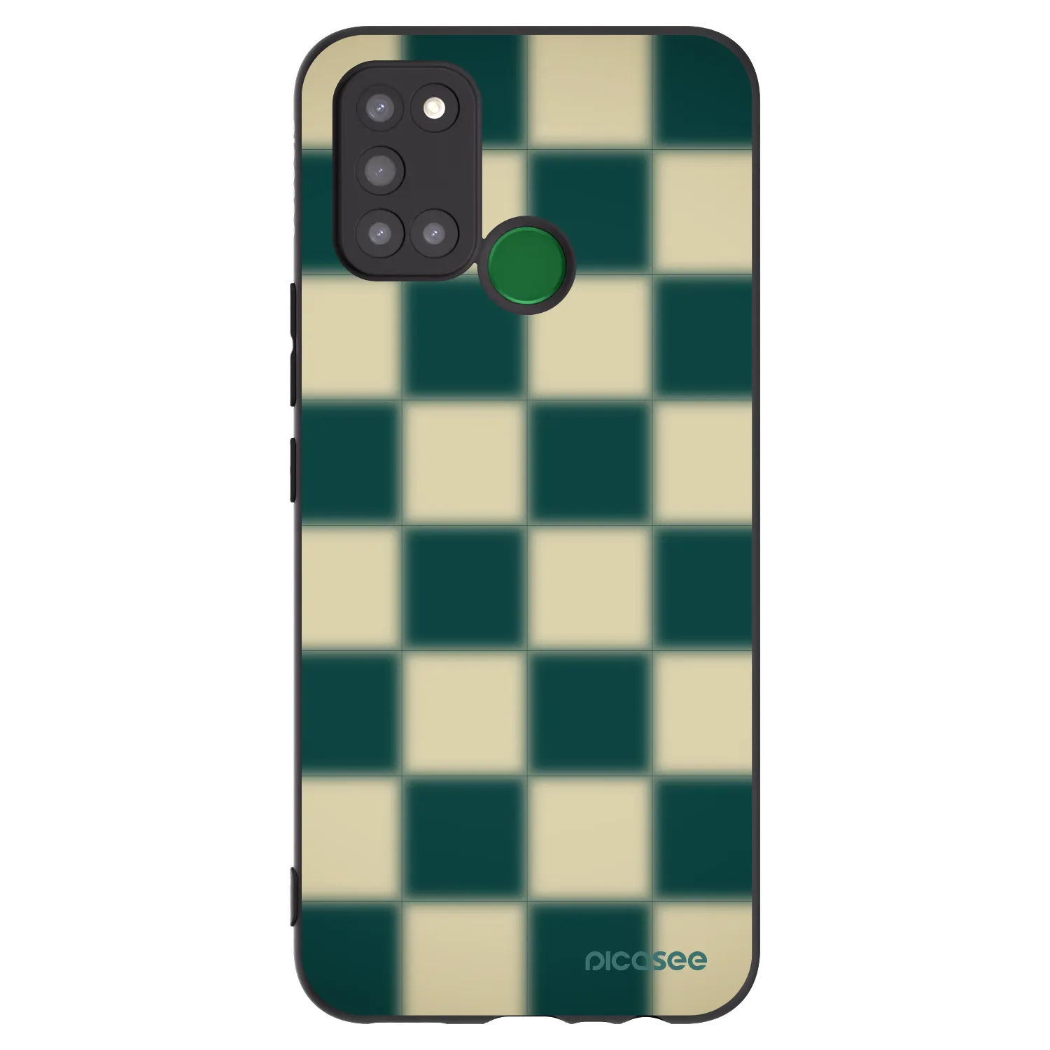 Picasee silikónový čierny obal pre Realme 7i - Shadow Chess