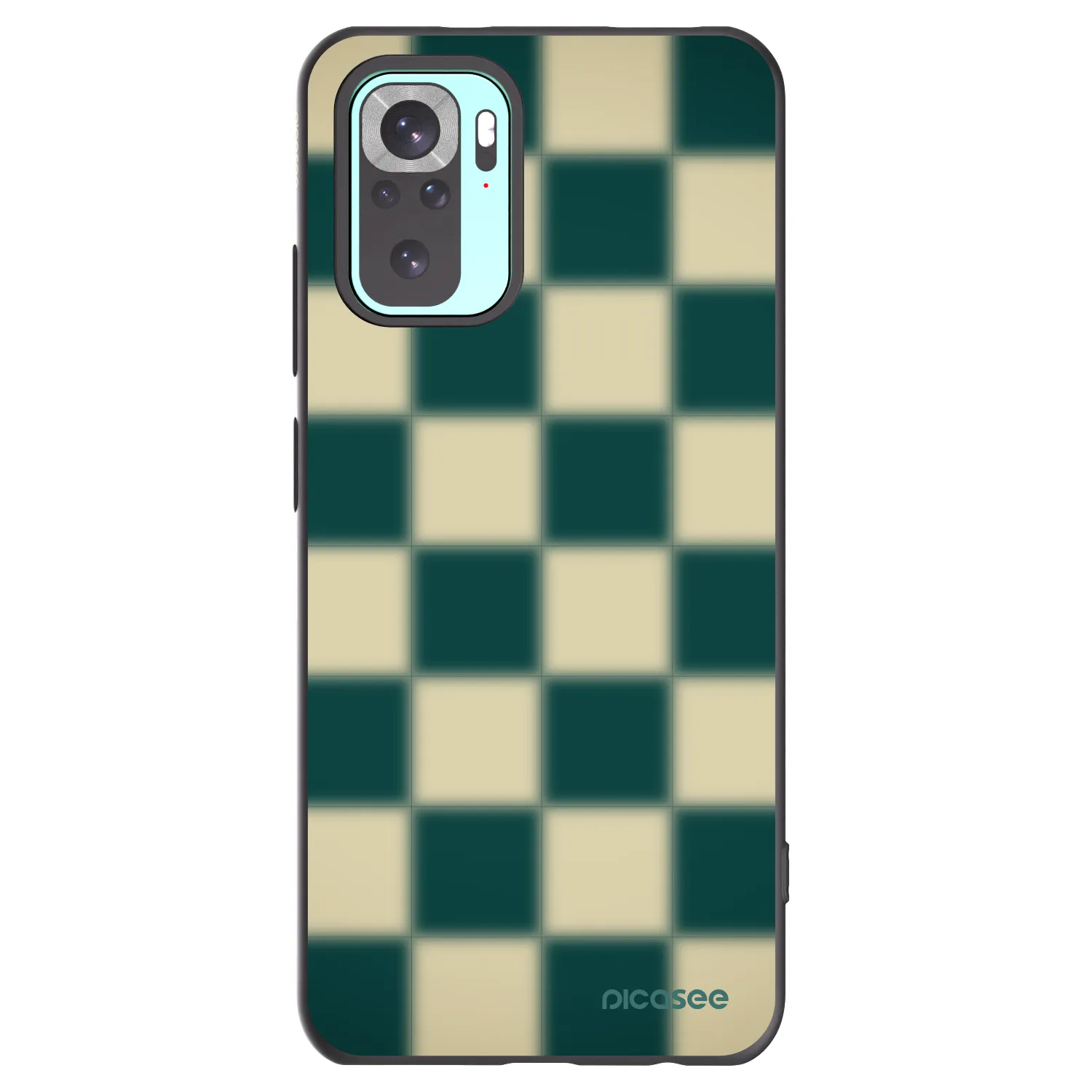 Picasee silikónový čierny obal pre Xiaomi Redmi Note 10 Pro - Shadow Chess