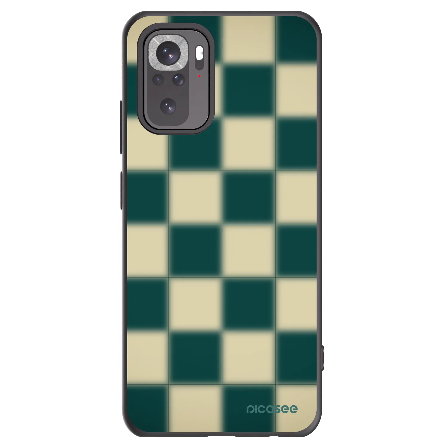 Picasee silikónový čierny obal pre Xiaomi Redmi Note 10S - Shadow Chess