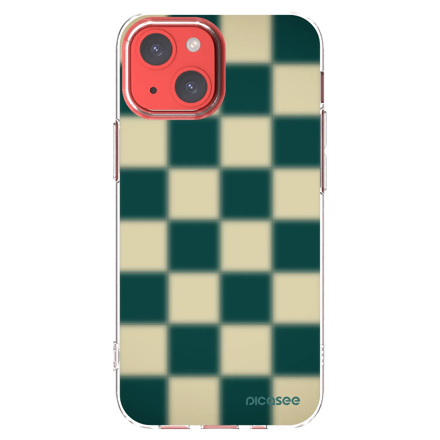 Picasee silikónový prehľadný obal pre Apple iPhone 13 mini - Shadow Chess