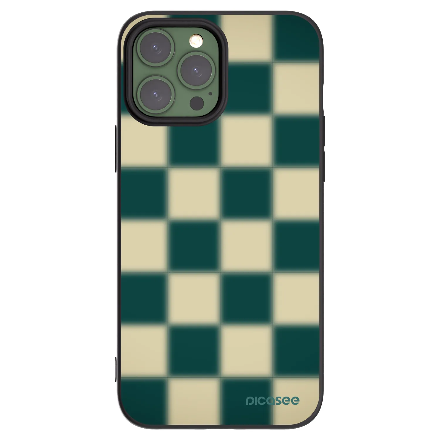 Silikónový čierny obal pre Apple iPhone 13 Pro Max - Shadow Chess