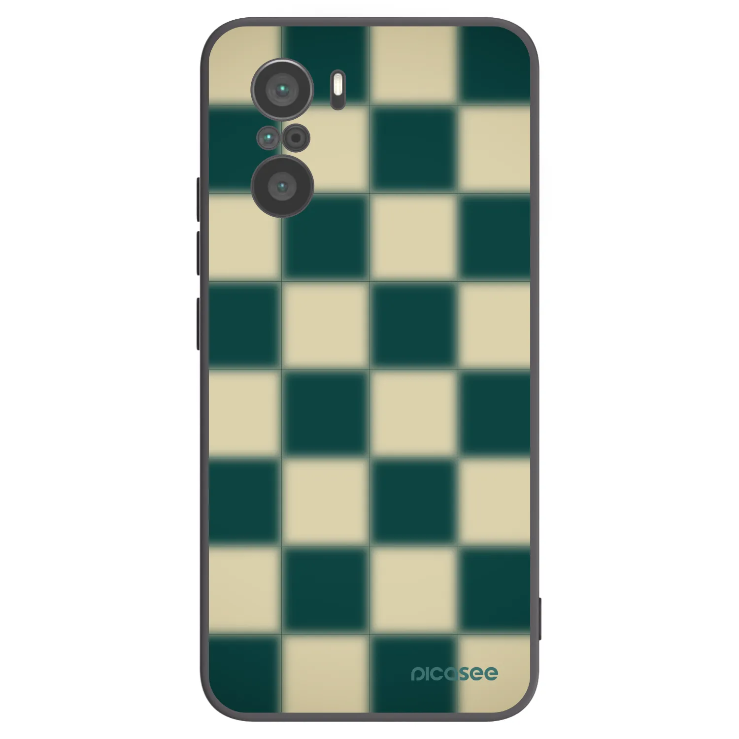 Picasee silikónový čierny obal pre Xiaomi Poco F3 - Shadow Chess