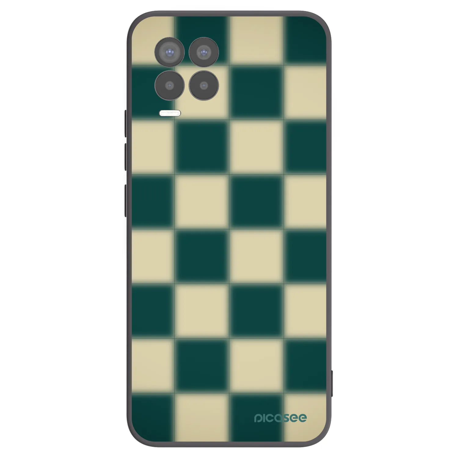 Picasee silikónový čierny obal pre Realme 8 Pro - Shadow Chess
