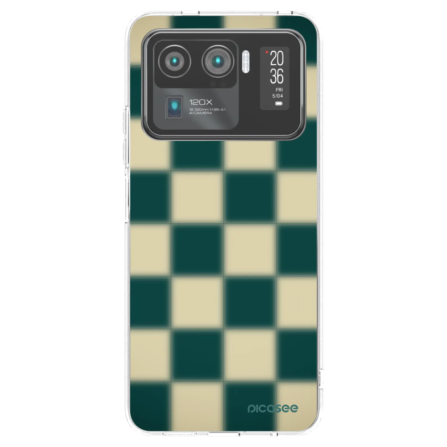 Picasee silikónový prehľadný obal pre Xiaomi Mi 11 Ultra - Shadow Chess