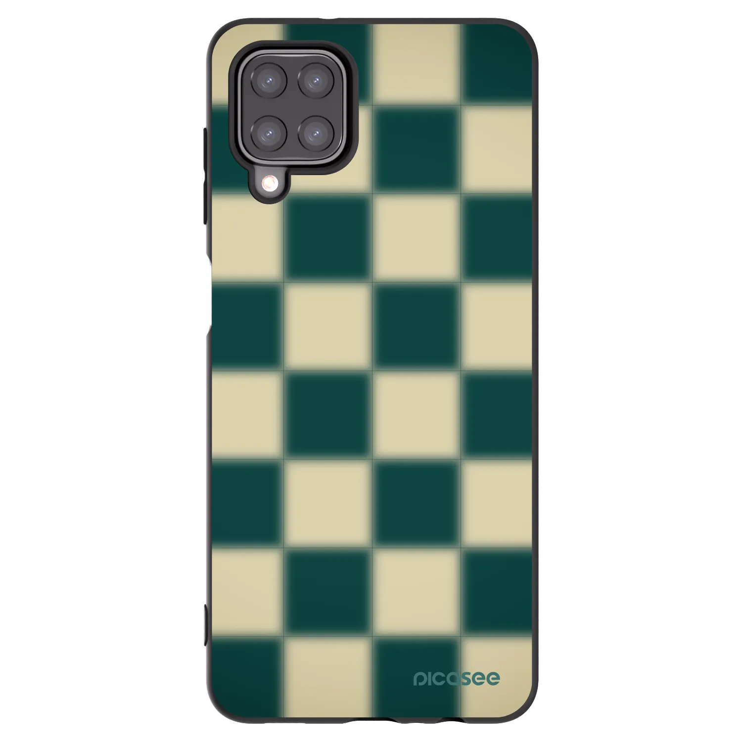 Picasee silikónový čierny obal pre Samsung Galaxy M12 M127F - Shadow Chess
