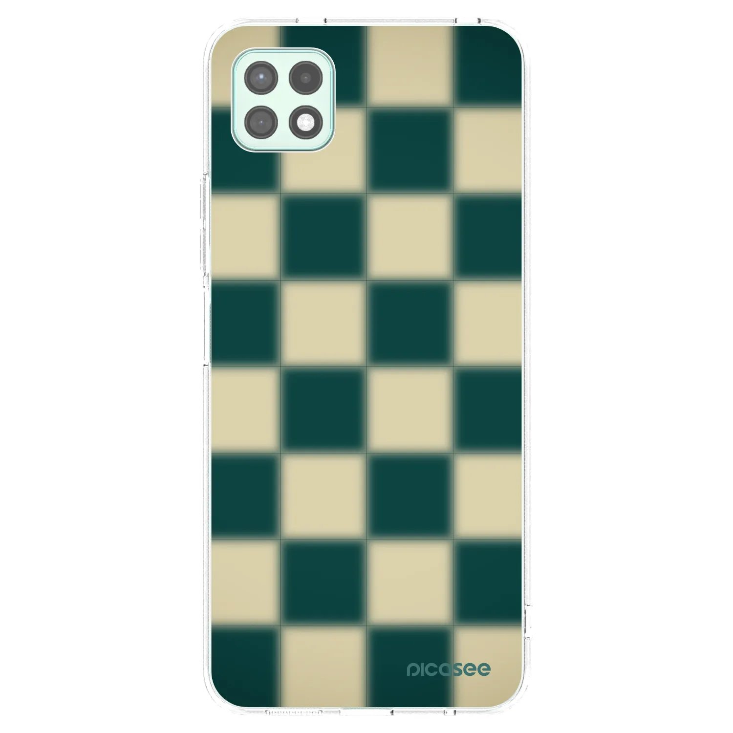 Picasee silikónový prehľadný obal pre Samsung Galaxy A22 A226B 5G - Shadow Chess