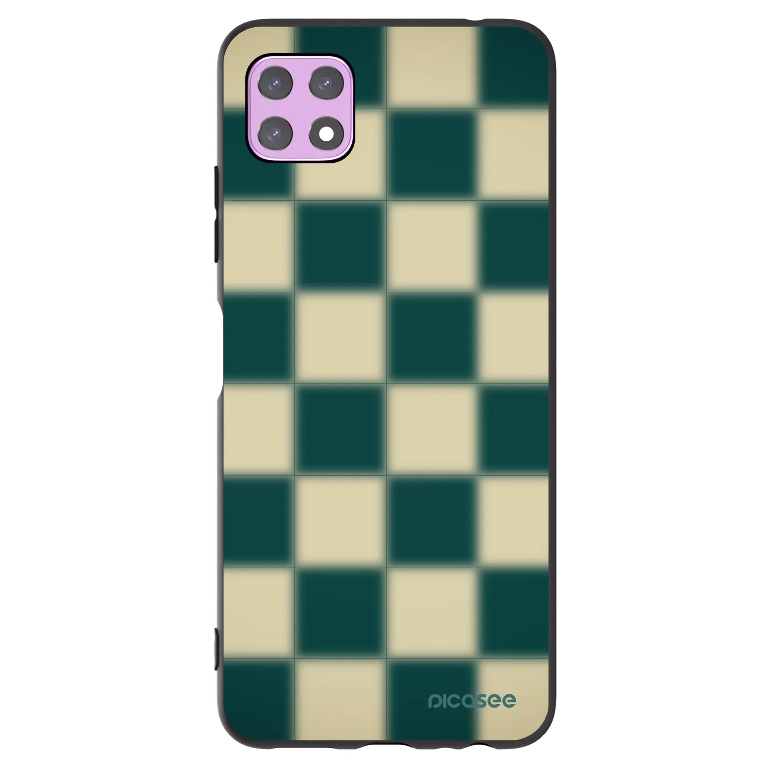 Picasee silikónový čierny obal pre Samsung Galaxy A22 A226B 5G - Shadow Chess