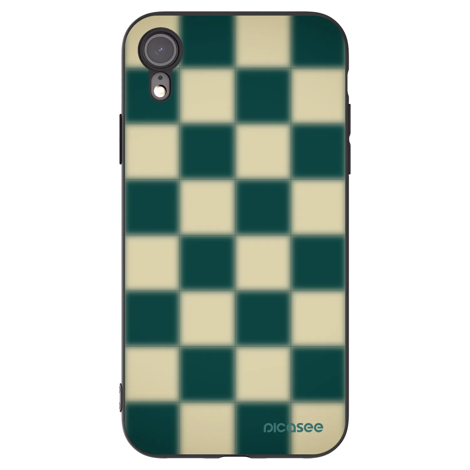 Picasee silikónový čierny obal pre Apple iPhone XR - Shadow Chess