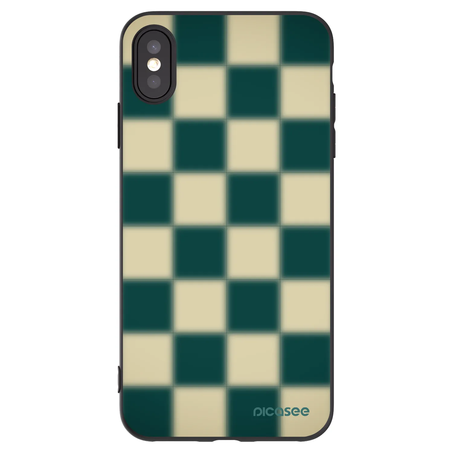 Picasee silikónový čierny obal pre Apple iPhone XS Max - Shadow Chess
