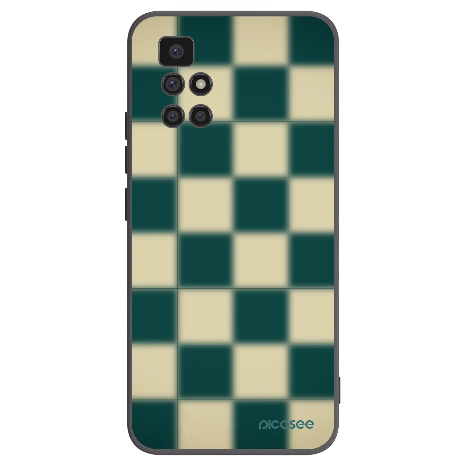 Picasee silikónový čierny obal pre Xiaomi Redmi 10 - Shadow Chess