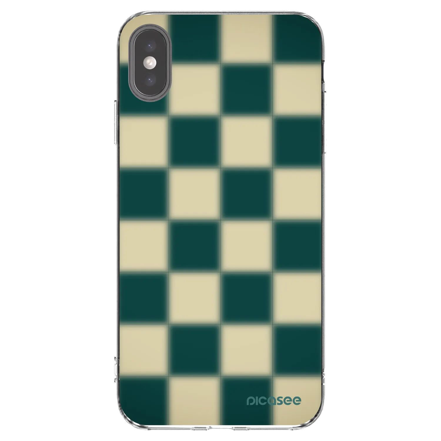 Picasee silikónový prehľadný obal pre Apple iPhone XS Max - Shadow Chess