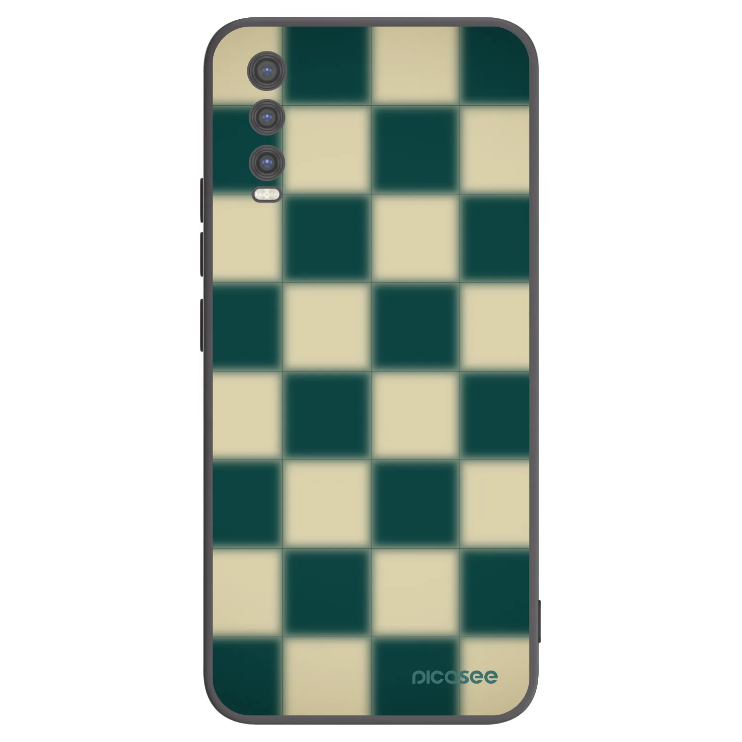 Picasee silikónový čierny obal pre Vivo Y20s - Shadow Chess