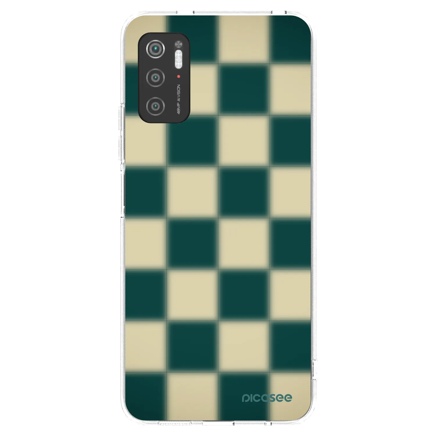 Picasee silikónový prehľadný obal pre Xiaomi Poco M3 Pro 5G - Shadow Chess