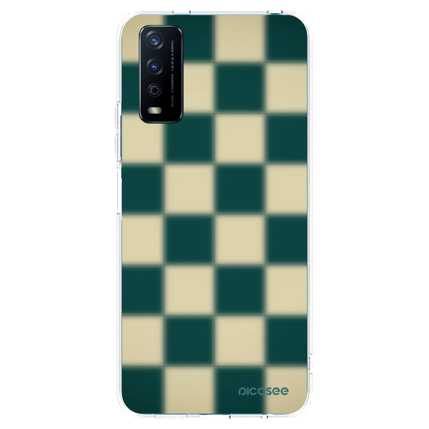 Picasee silikónový prehľadný obal pre Vivo Y11s - Shadow Chess