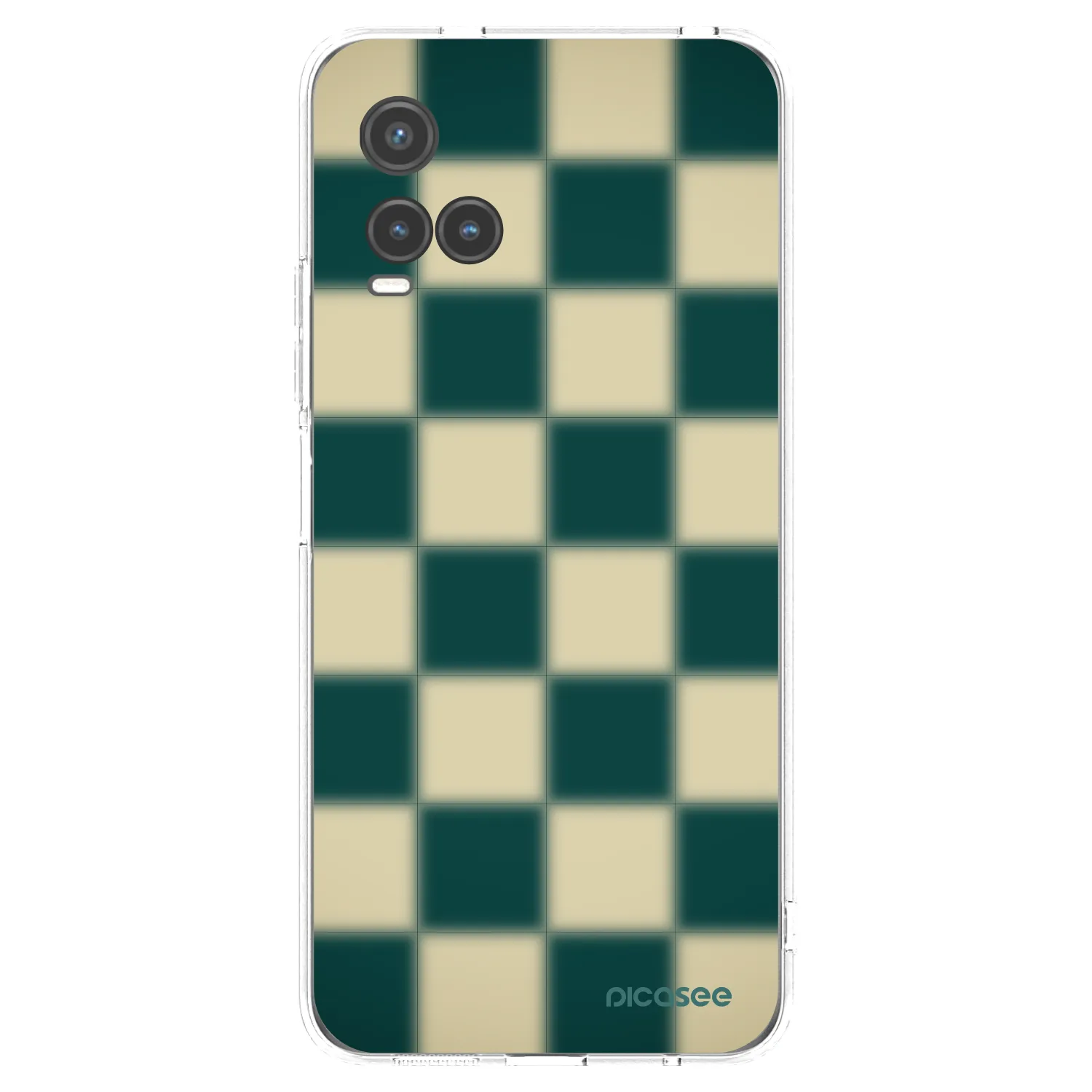 Picasee silikónový prehľadný obal pre Vivo Y33s - Shadow Chess