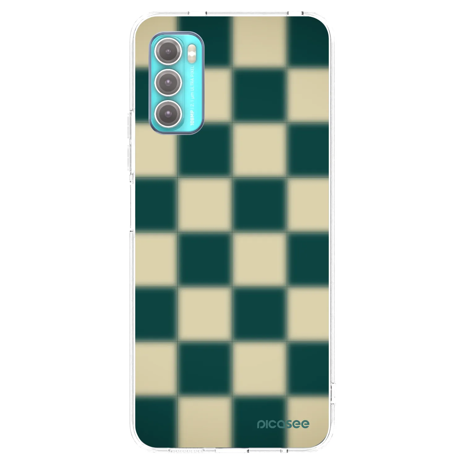 Picasee silikónový prehľadný obal pre Motorola Moto G60 - Shadow Chess