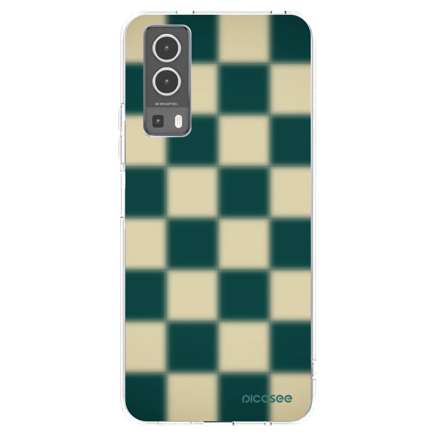 Picasee silikónový prehľadný obal pre Vivo Y72 5G - Shadow Chess