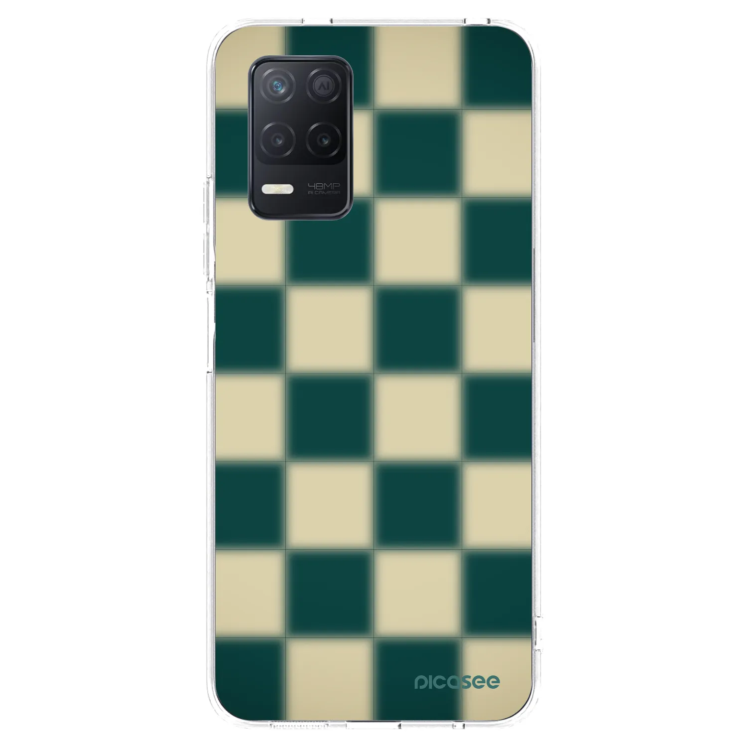 Picasee silikónový prehľadný obal pre Realme 8 5G - Shadow Chess