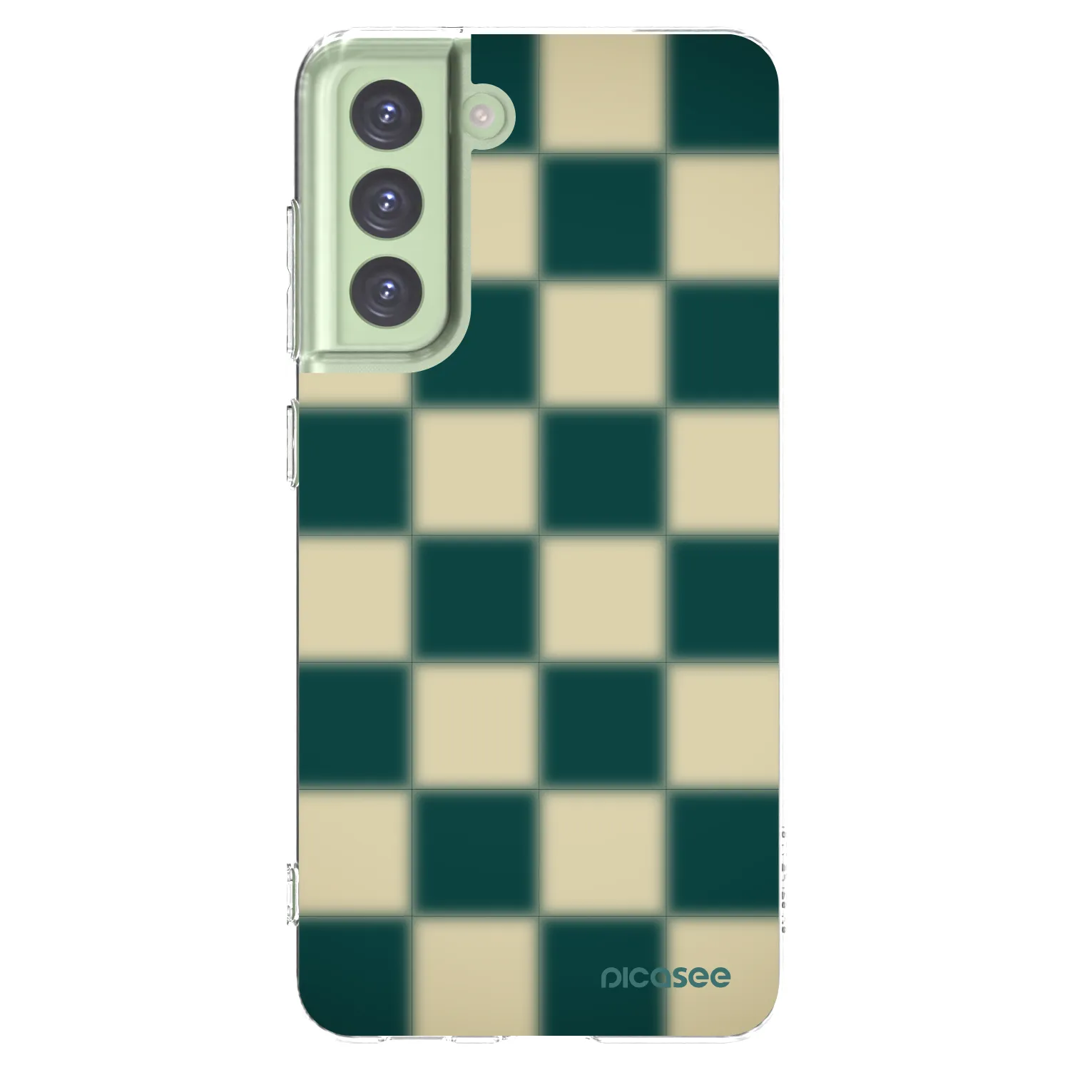 Picasee silikónový prehľadný obal pre Samsung Galaxy S21 FE 5G - Shadow Chess
