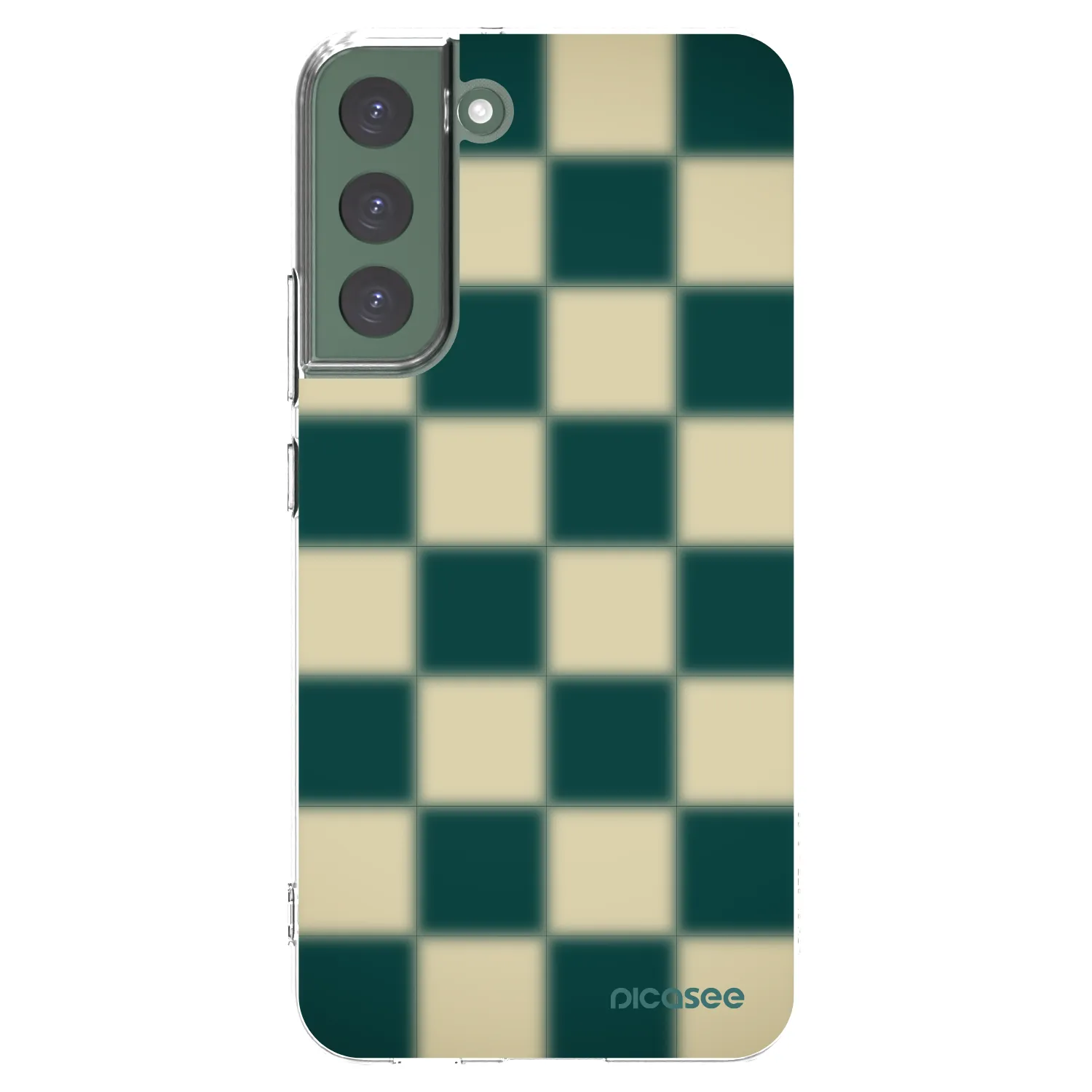 Picasee silikónový prehľadný obal pre Samsung Galaxy S22+ 5G - Shadow Chess