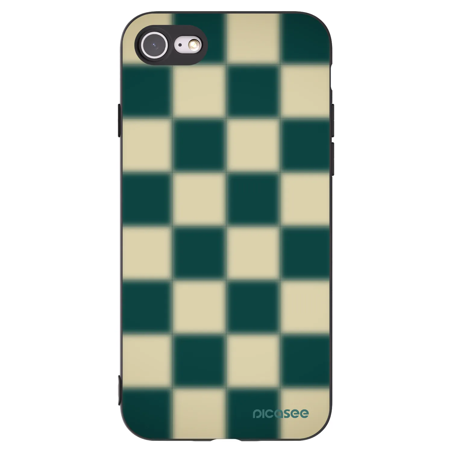 Picasee silikónový čierny obal pre Apple iPhone SE 2022 - Shadow Chess