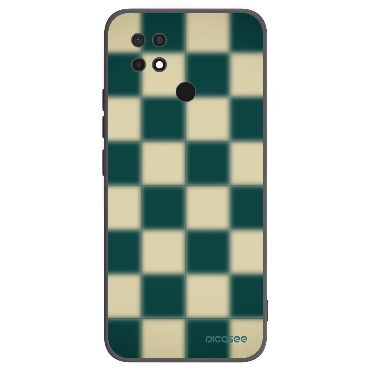 Picasee silikónový čierny obal pre Xiaomi Redmi 10C - Shadow Chess