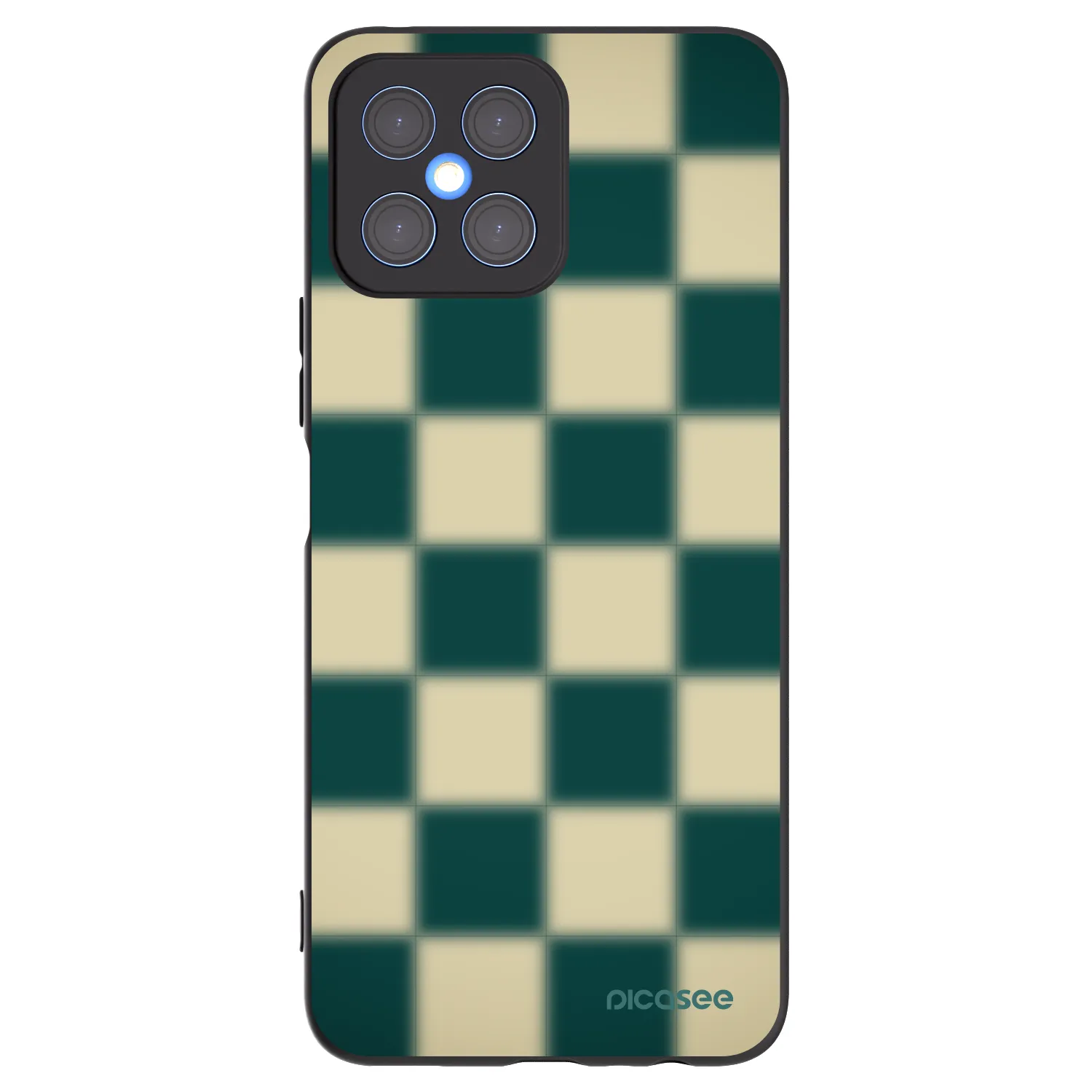 Picasee silikónový čierny obal pre Honor X8 4G - Shadow Chess
