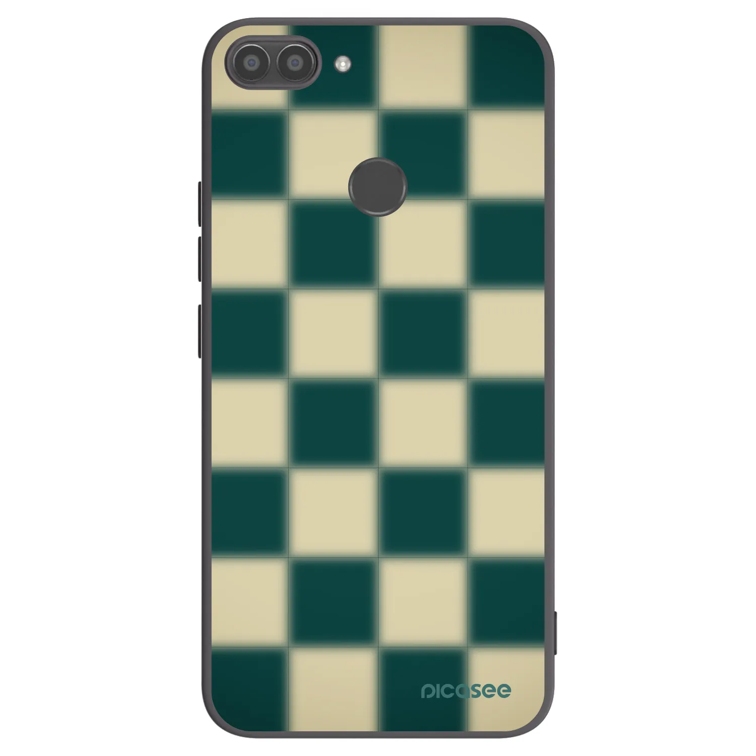 Picasee silikónový čierny obal pre Huawei P Smart - Shadow Chess