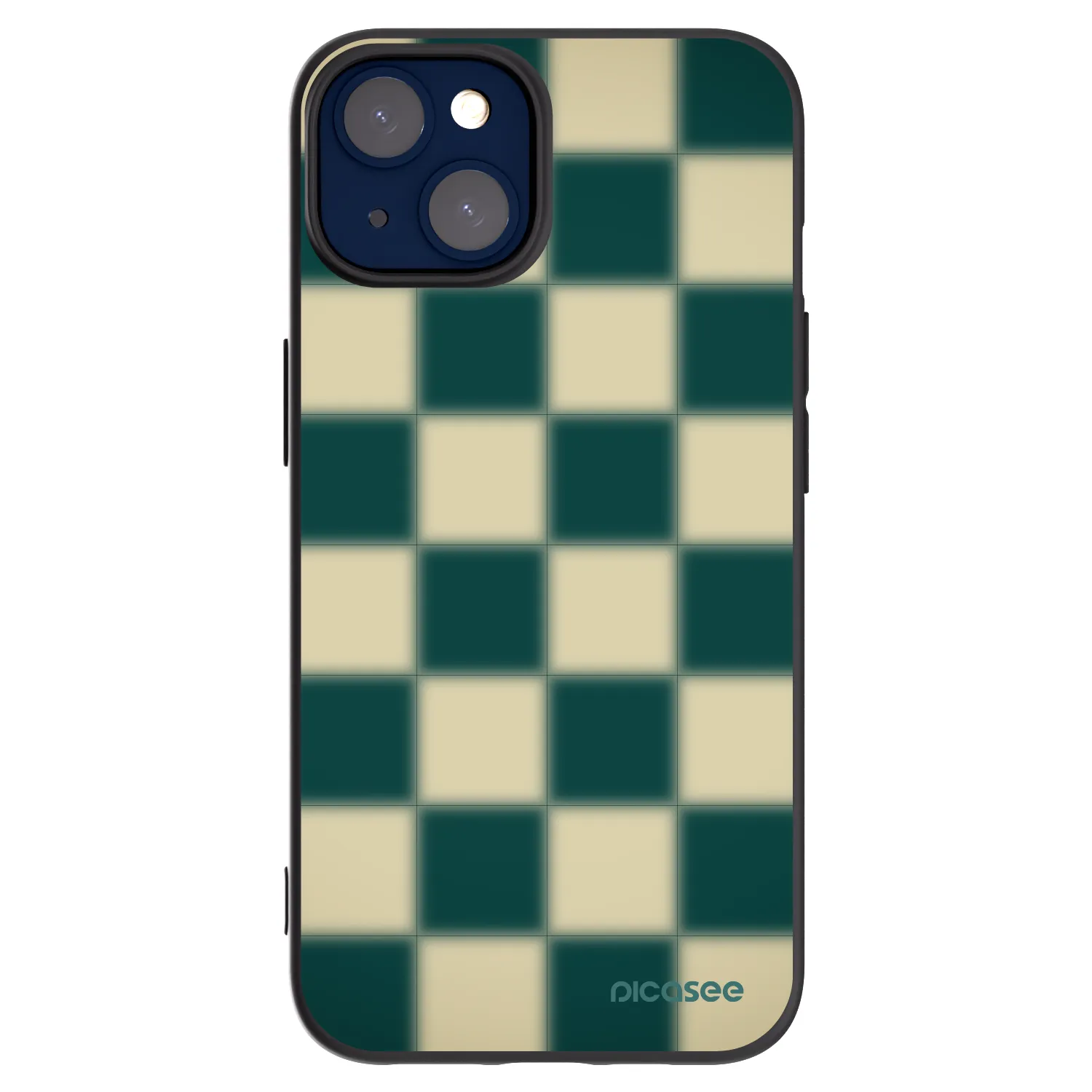 Silikónový čierny obal pre Apple iPhone 14 - Shadow Chess