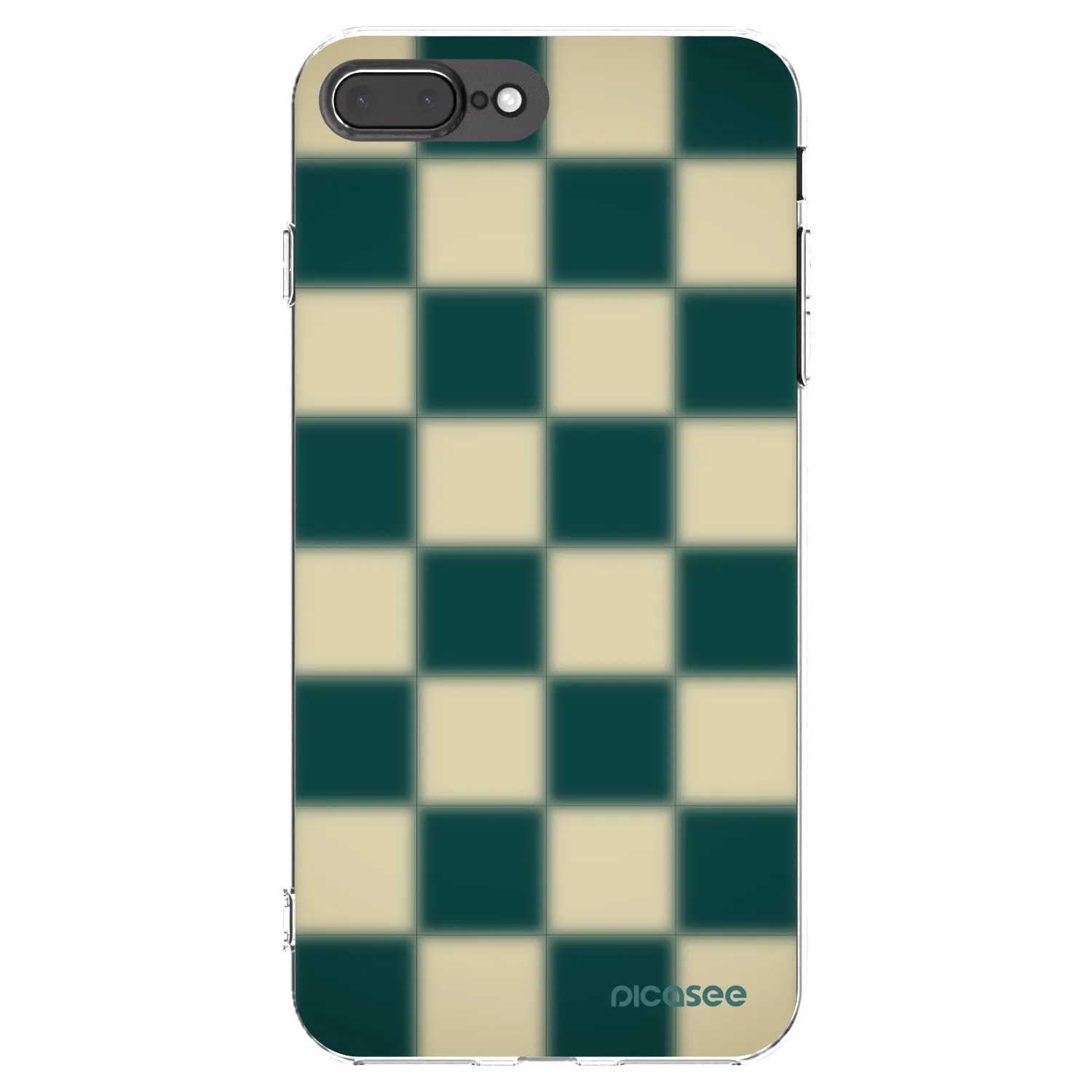 Picasee silikónový prehľadný obal pre Apple iPhone 8 Plus - Shadow Chess