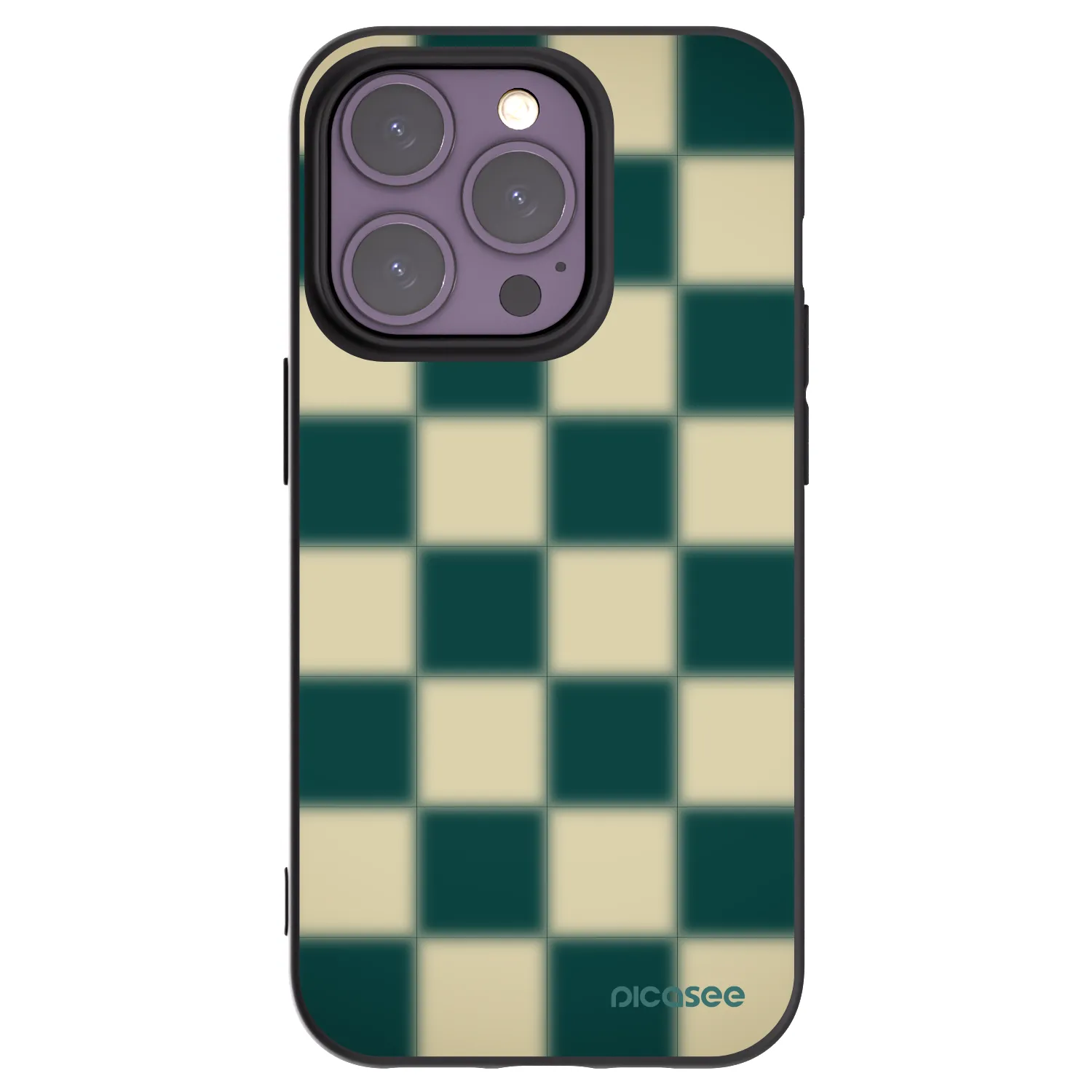 Picasee silikónový čierny obal pre Apple iPhone 14 Pro - Shadow Chess