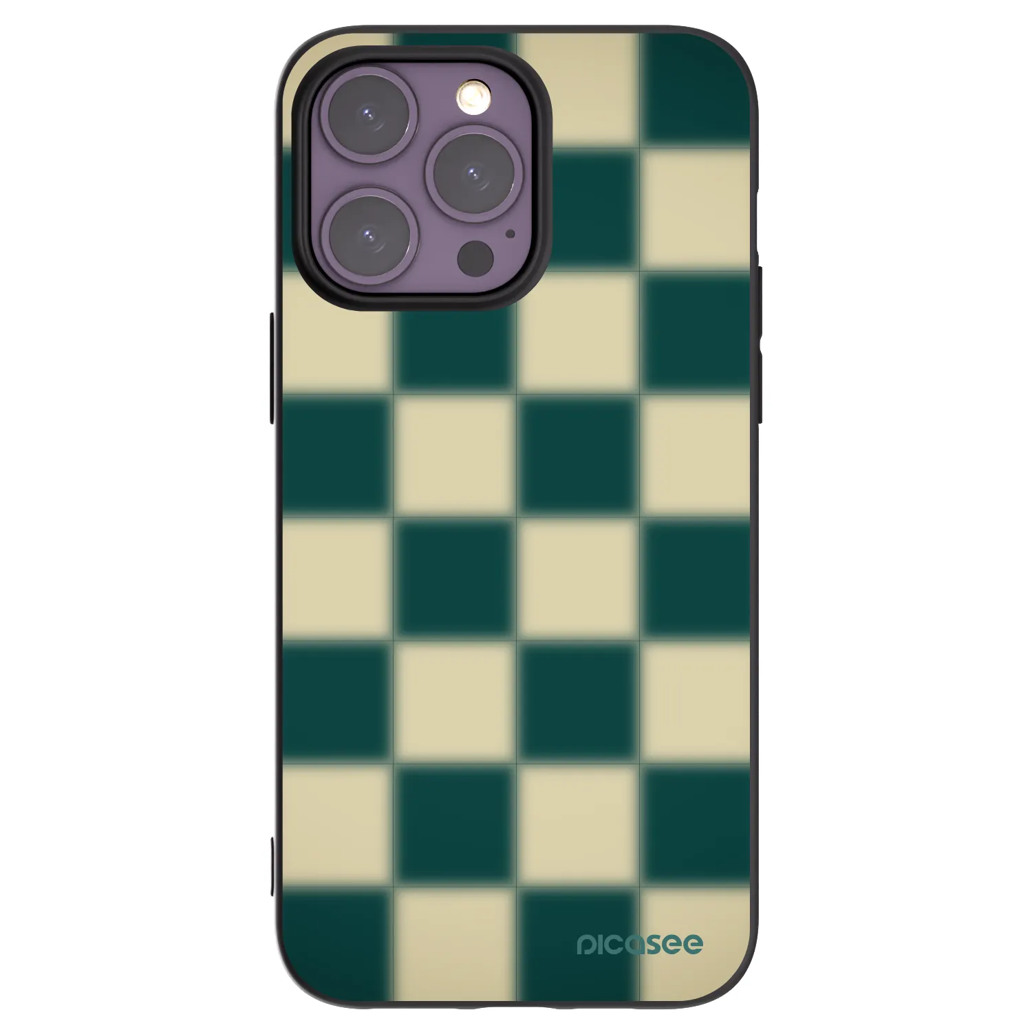 Picasee silikónový čierny obal pre Apple iPhone 14 Pro Max - Shadow Chess