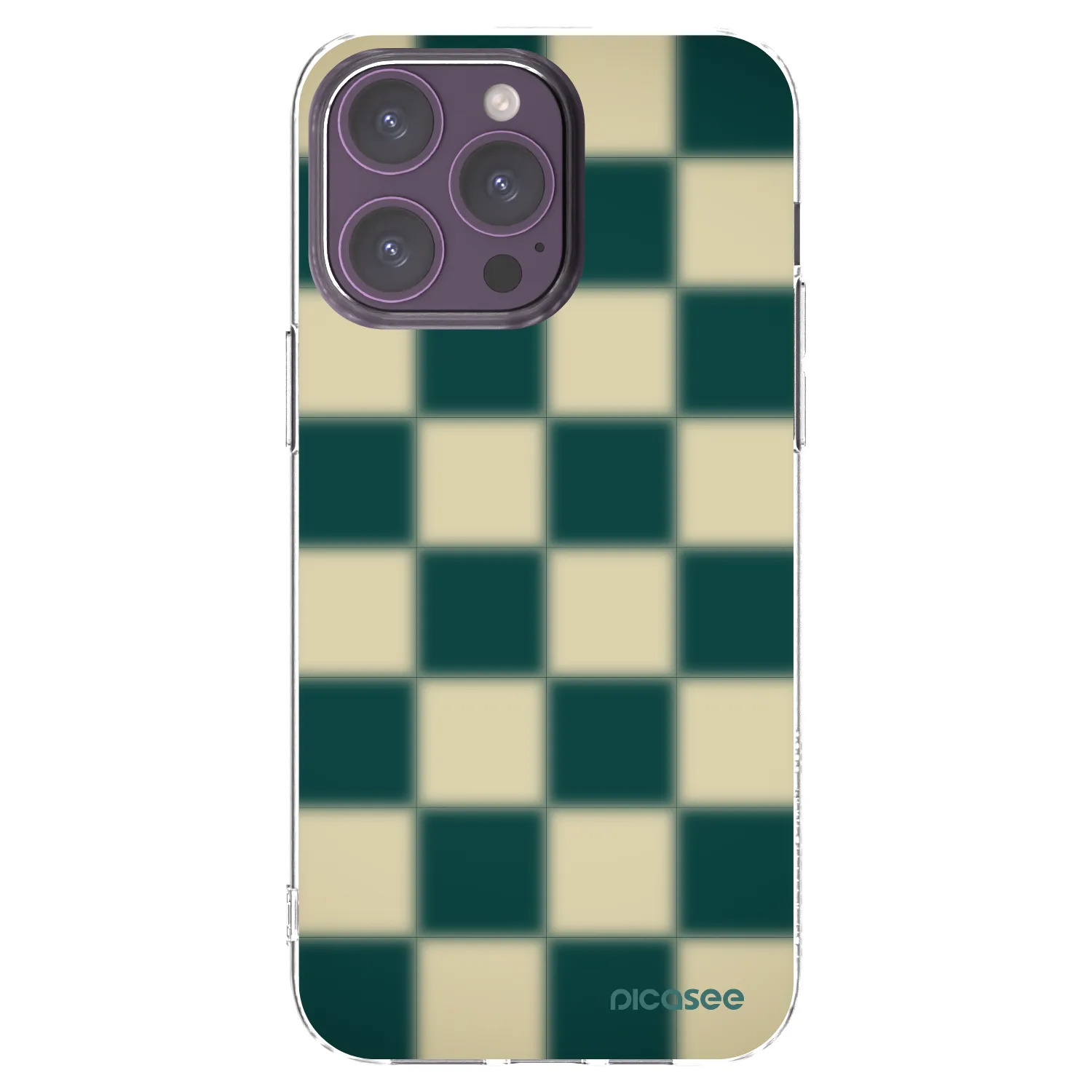 Picasee silikónový prehľadný obal pre Apple iPhone 14 Pro Max - Shadow Chess