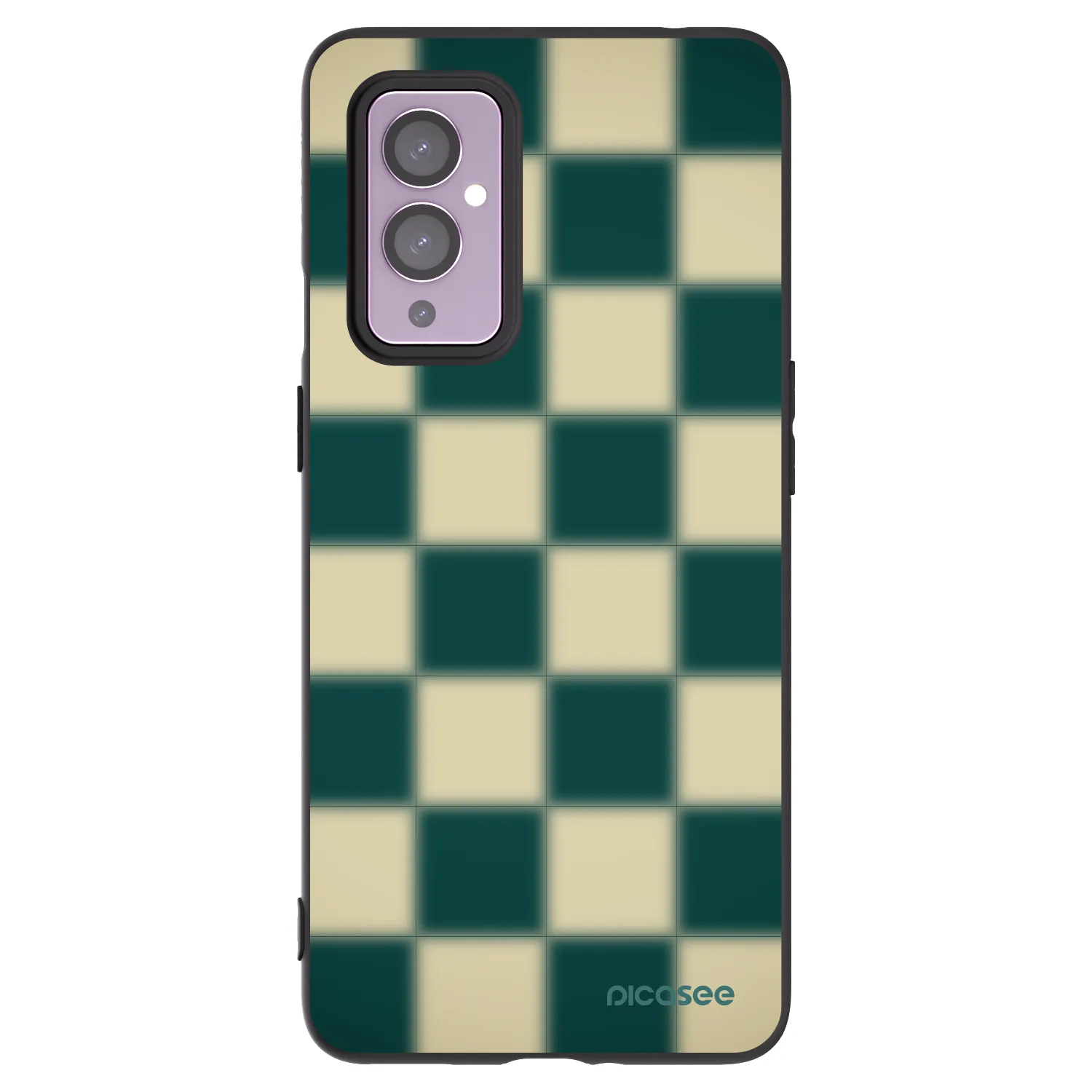 Picasee silikónový čierny obal pre OnePlus 9 - Shadow Chess