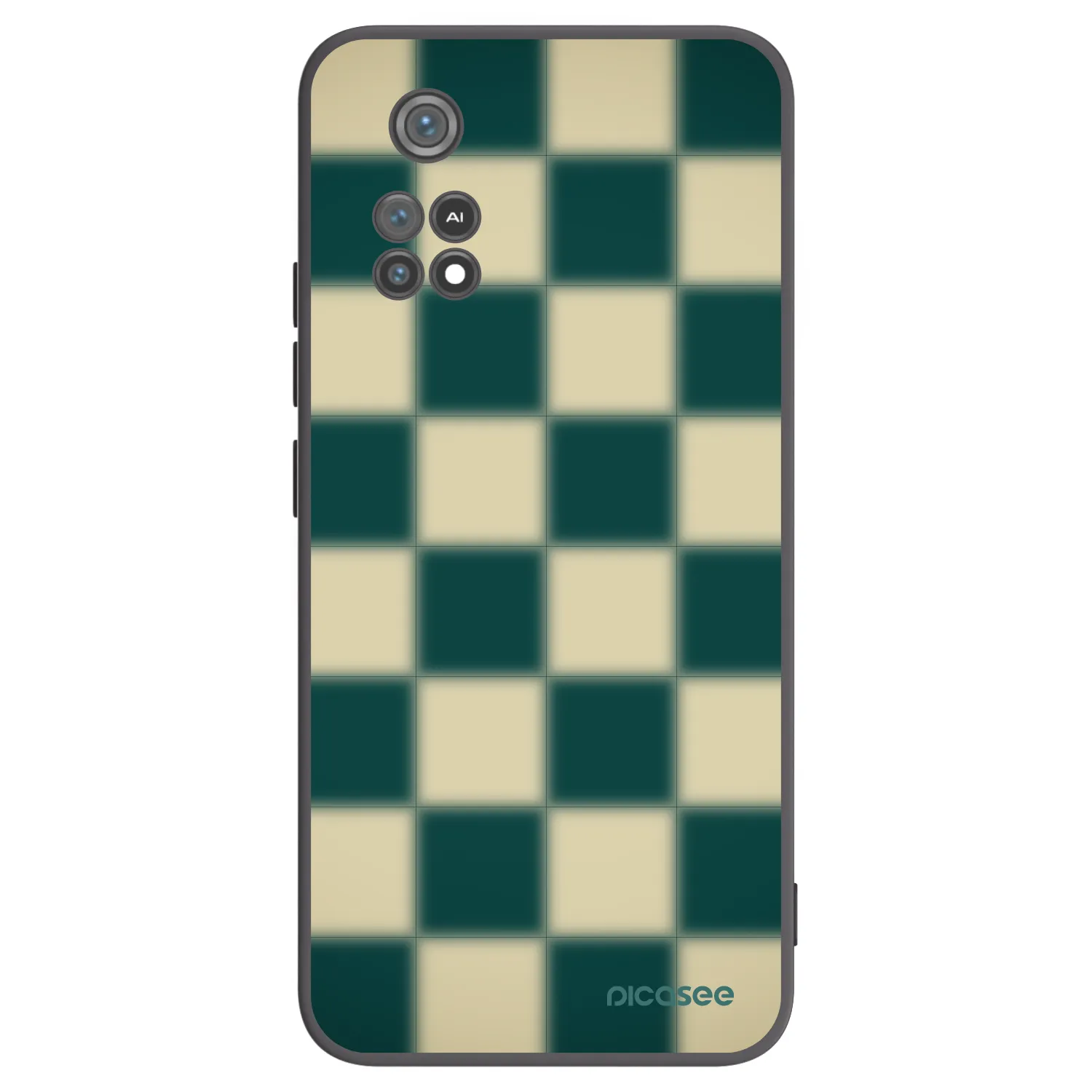 Picasee silikónový čierny obal pre Xiaomi Poco M4 Pro - Shadow Chess