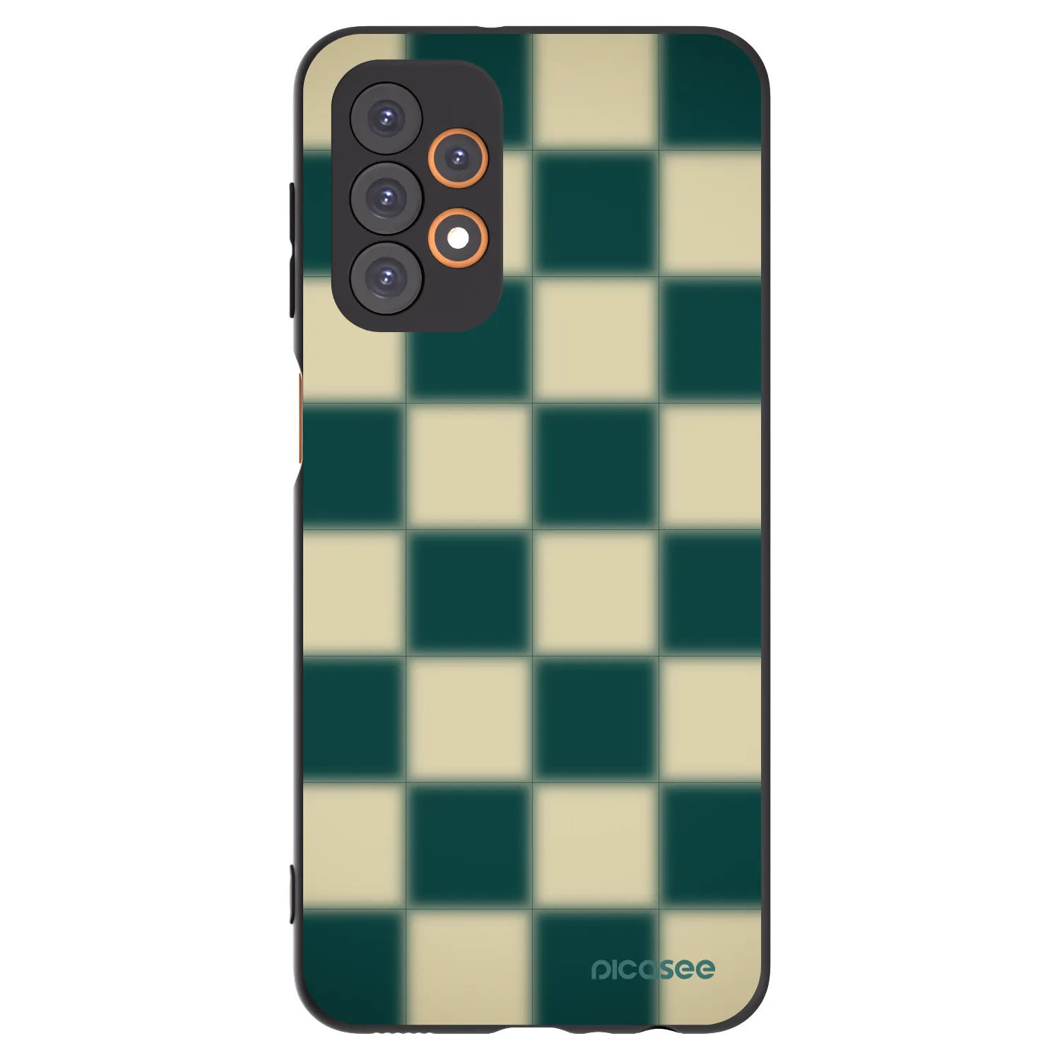 Picasee silikónový čierny obal pre Samsung Galaxy A23 A235F 4G - Shadow Chess