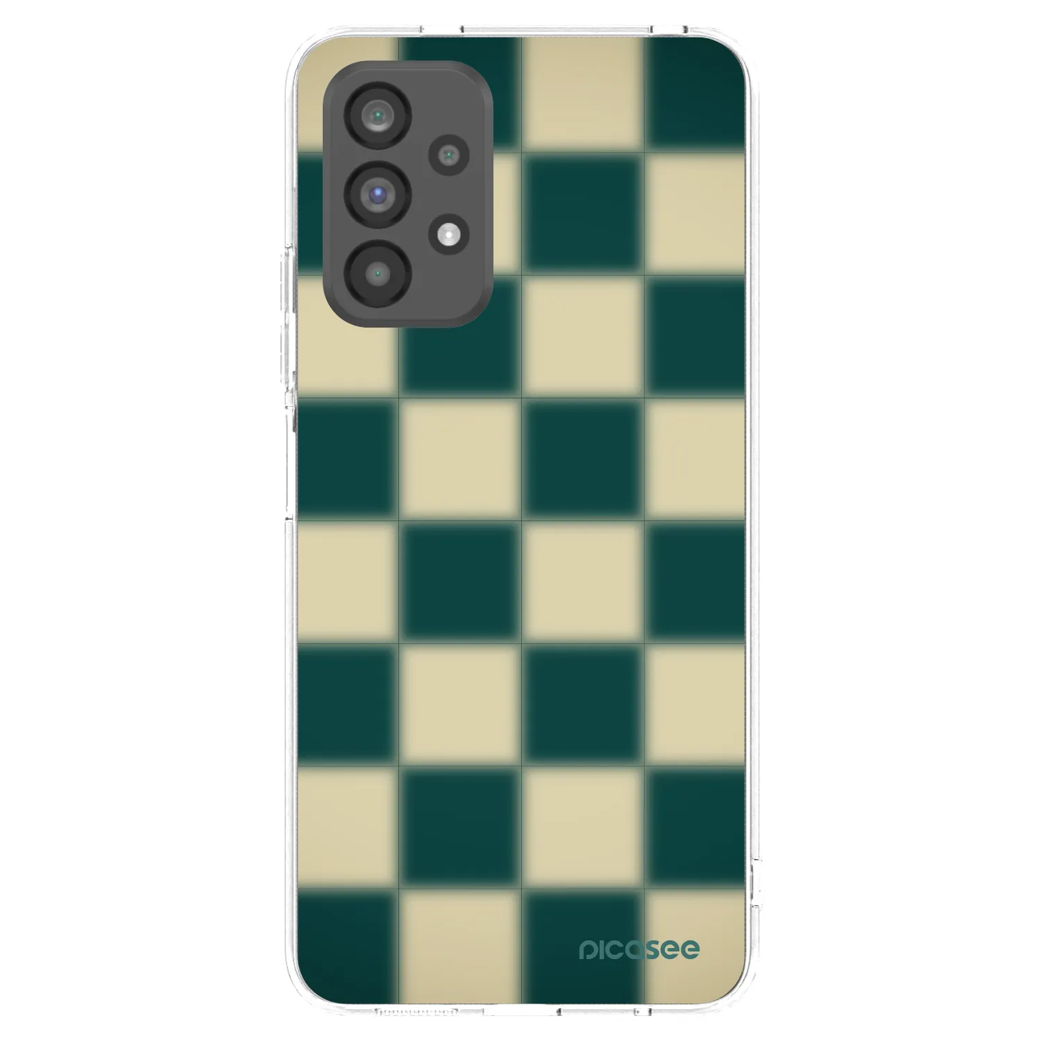 Picasee silikónový prehľadný obal pre Samsung Galaxy A73 5G - Shadow Chess