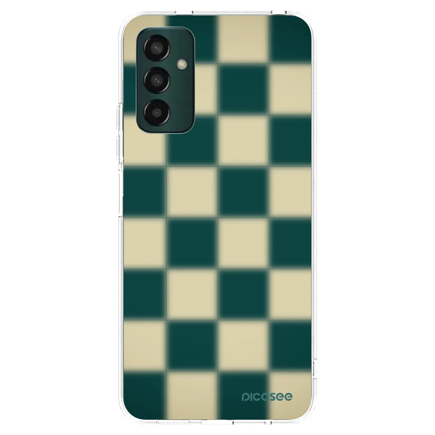 Picasee silikónový prehľadný obal pre Samsung Galaxy M23 5G - Shadow Chess