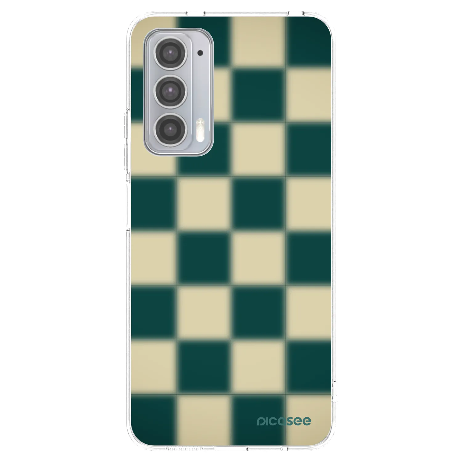 Picasee silikónový prehľadný obal pre Motorola Edge 20 - Shadow Chess