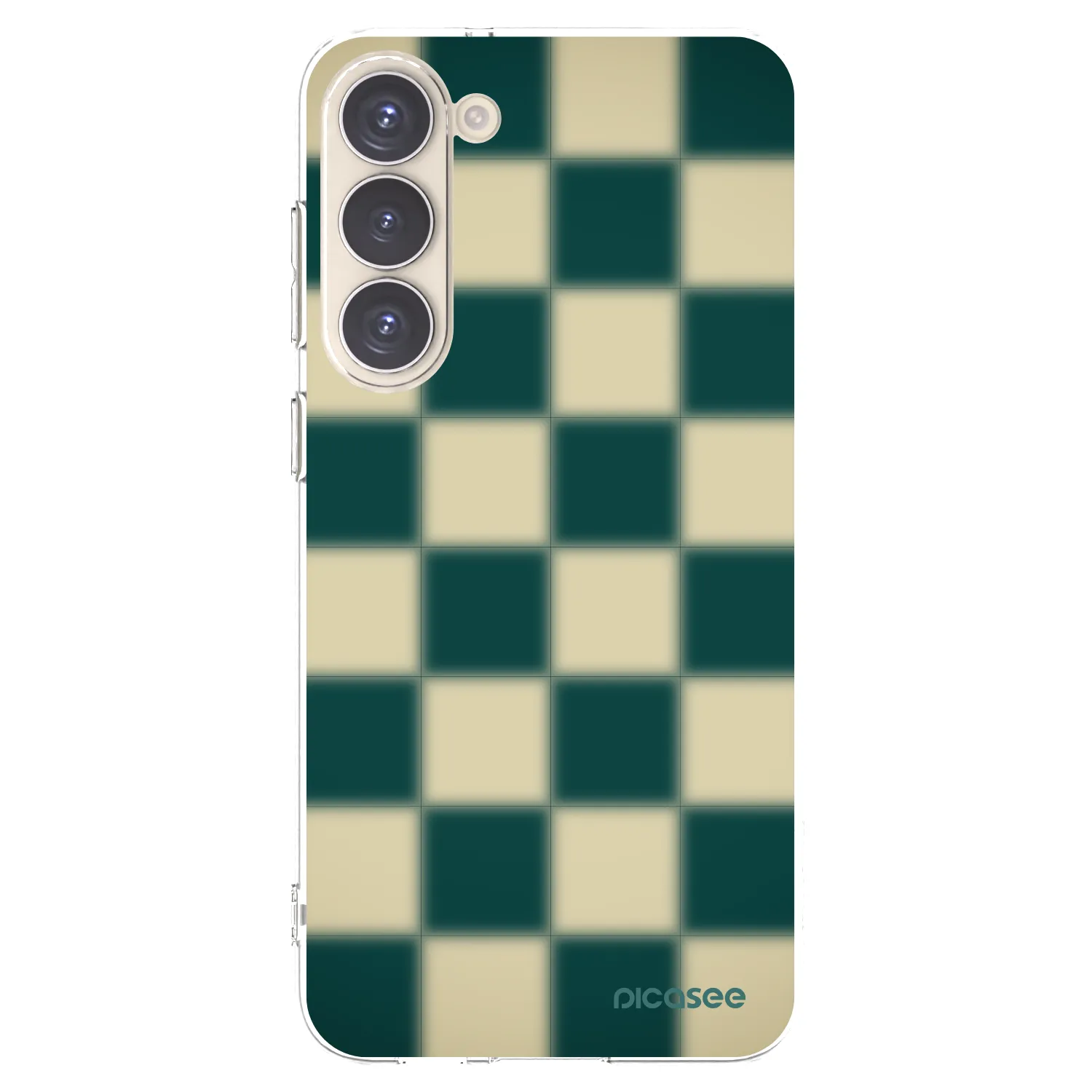Picasee silikónový prehľadný obal pre Samsung Galaxy S23+ 5G - Shadow Chess