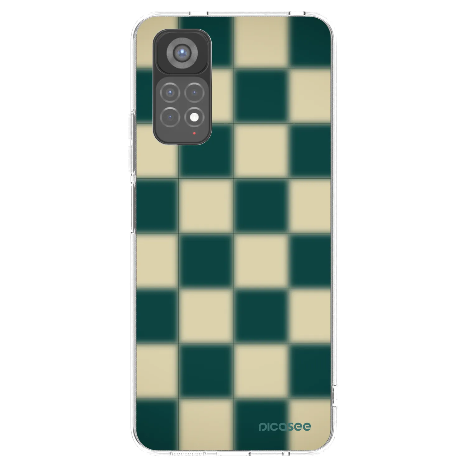Picasee silikónový prehľadný obal pre Xiaomi Redmi Note 11S 5G - Shadow Chess