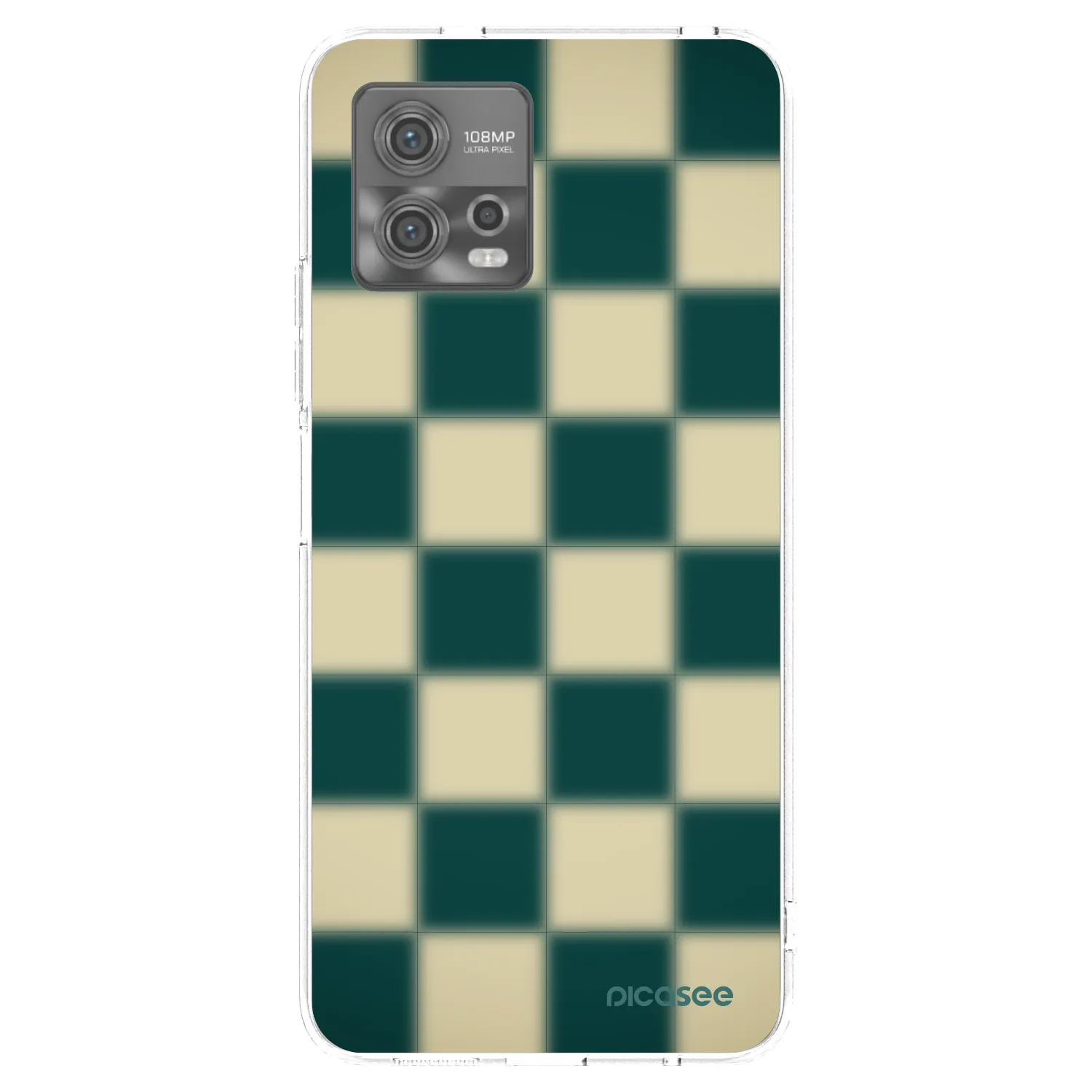 Picasee silikónový prehľadný obal pre Motorola Moto G72 - Shadow Chess