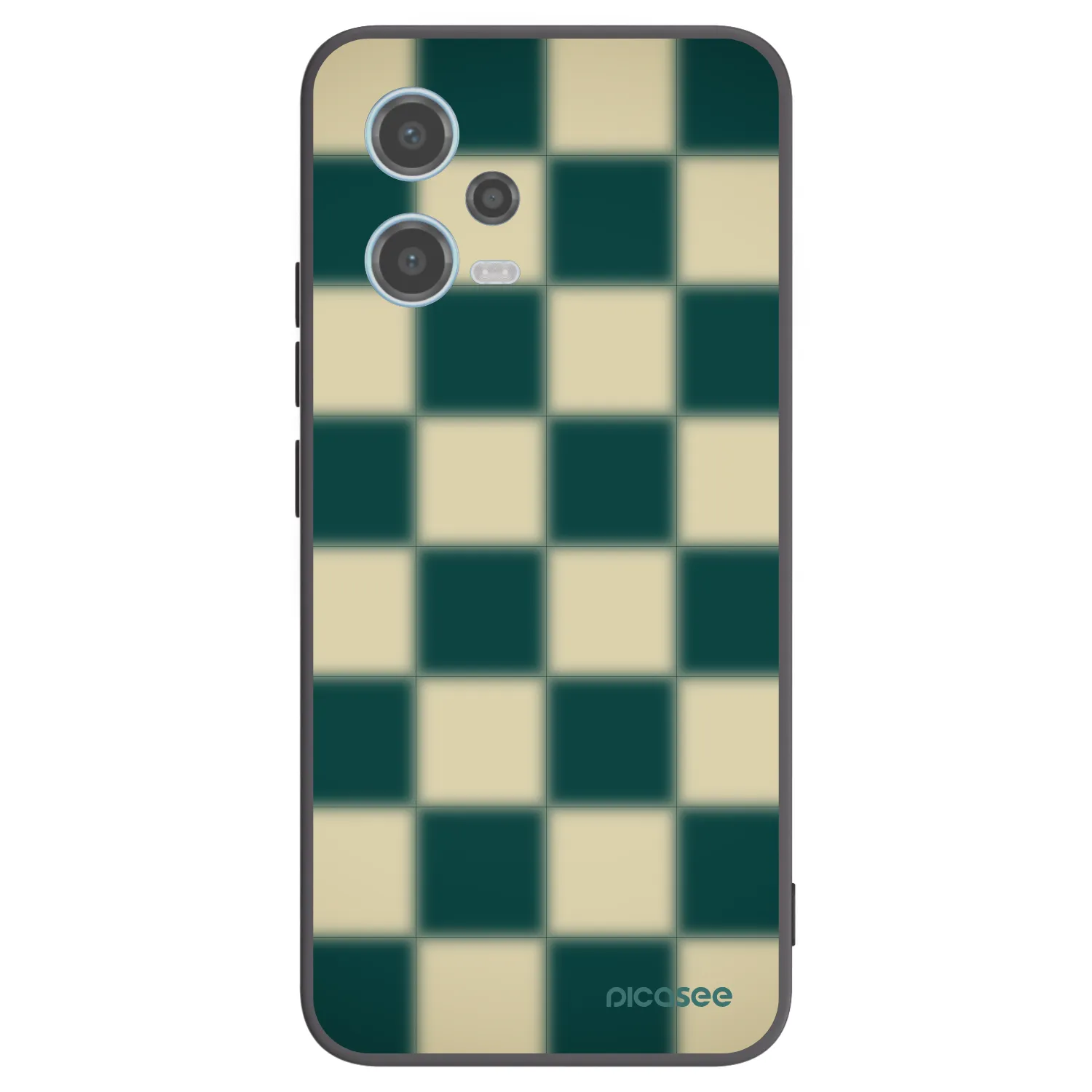 Picasee silikónový čierny obal pre Xiaomi Redmi Note 12 5G - Shadow Chess
