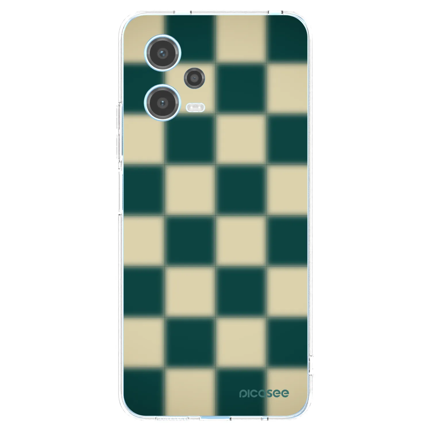 Picasee silikónový prehľadný obal pre Xiaomi Redmi Note 12 5G - Shadow Chess