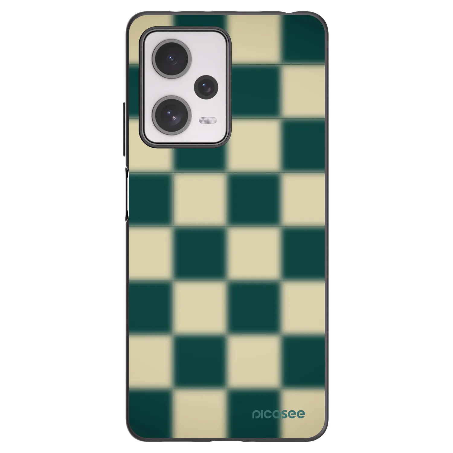 Picasee silikónový čierny obal pre Xiaomi Redmi Note 12 Pro+ 5G - Shadow Chess