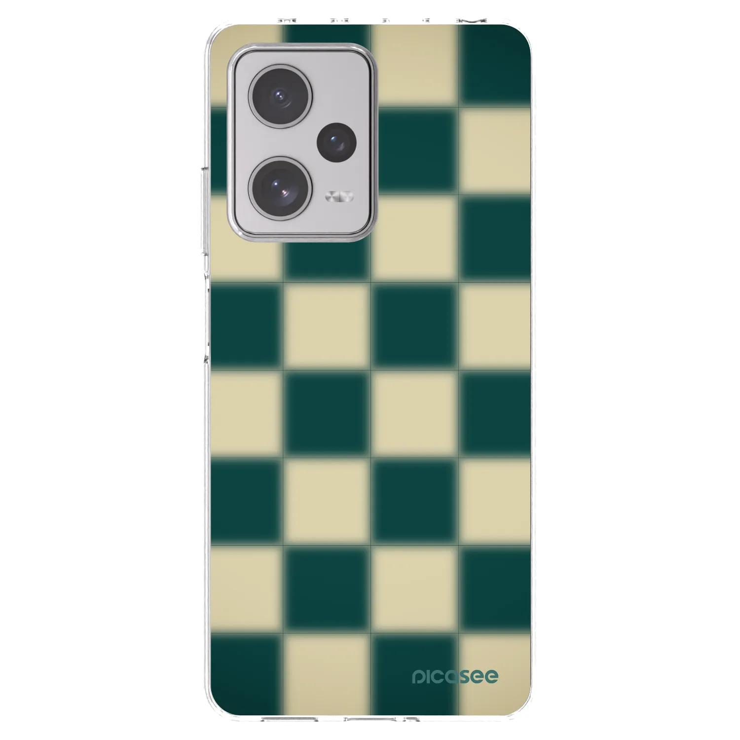 Picasee silikónový prehľadný obal pre Xiaomi Redmi Note 12 Pro+ 5G - Shadow Chess