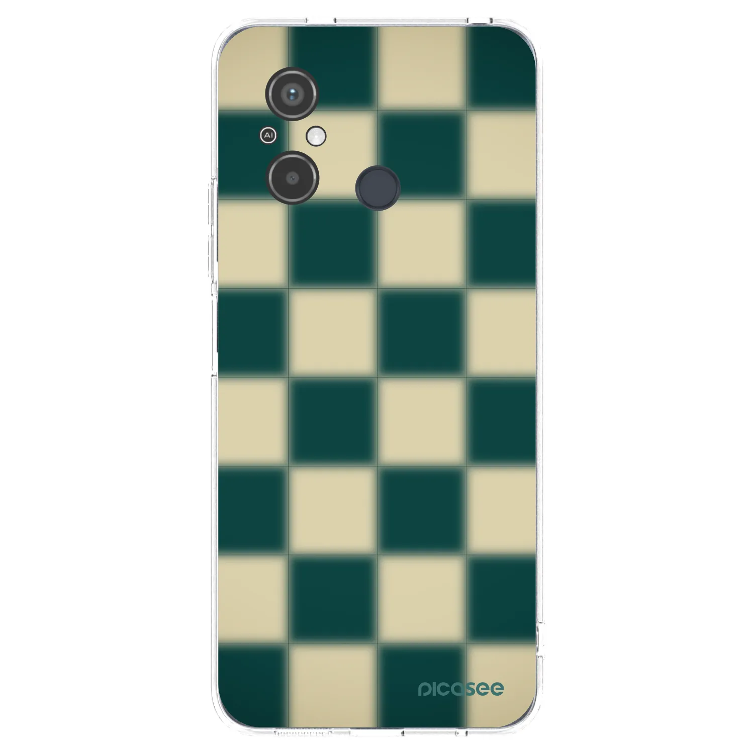 Picasee silikónový prehľadný obal pre Xiaomi Redmi 12C - Shadow Chess