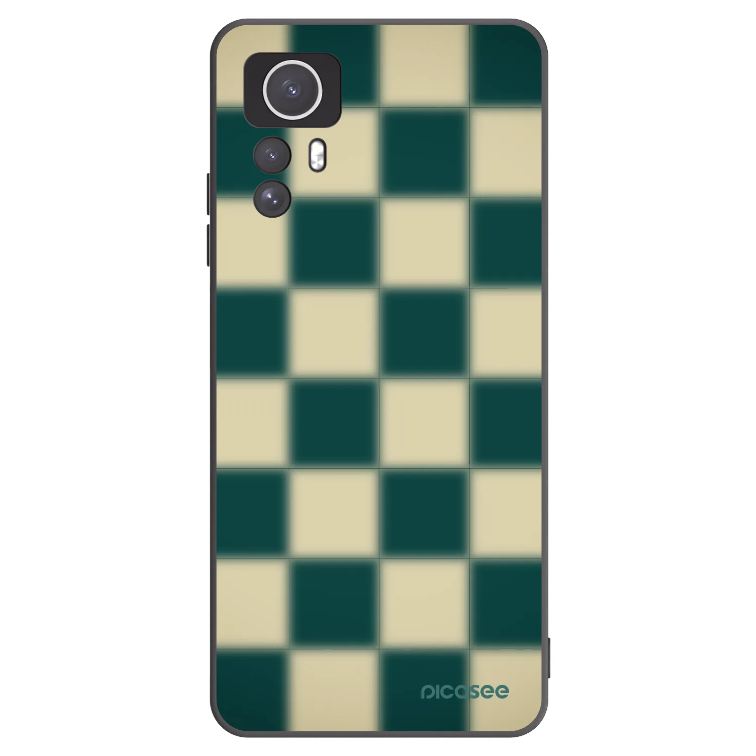 Picasee silikónový čierny obal pre Xiaomi Redmi Note 12S - Shadow Chess