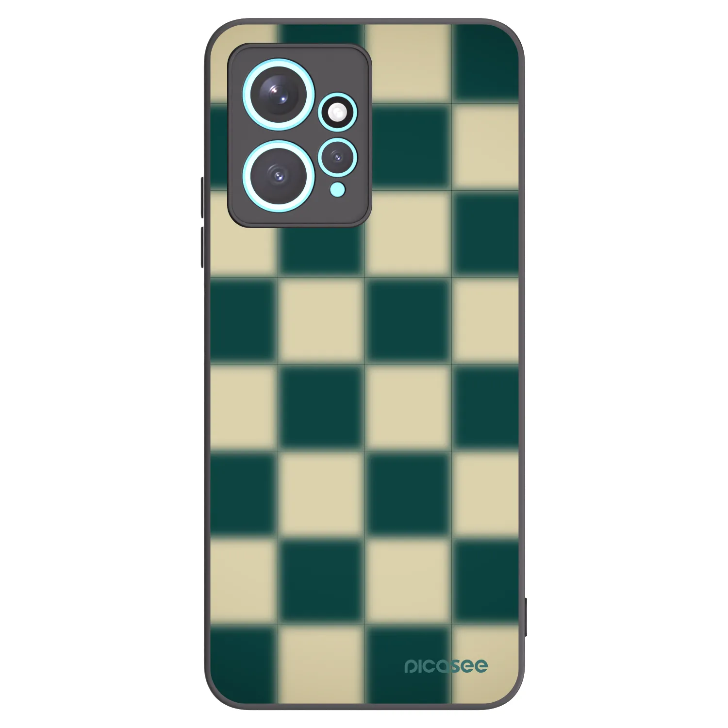 Picasee silikónový čierny obal pre Xiaomi Redmi Note 12 4G - Shadow Chess