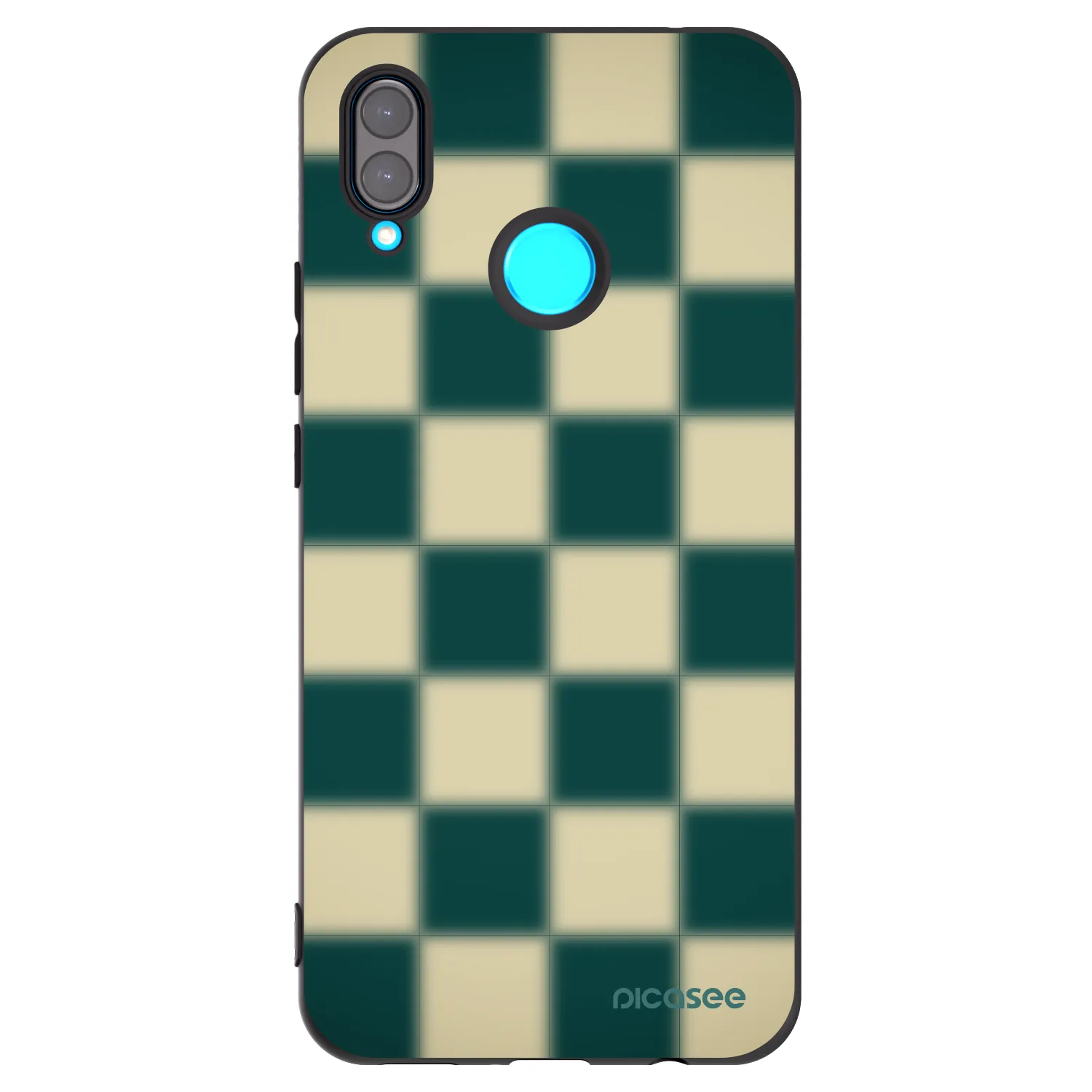 Picasee silikónový čierny obal pre Huawei Nova 3 - Shadow Chess